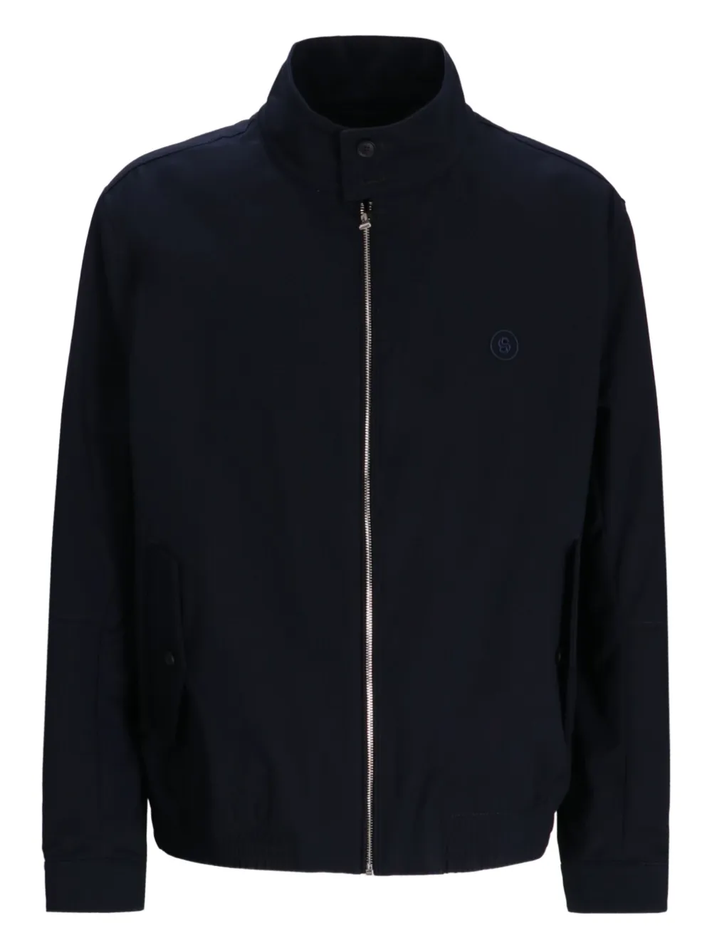 

Куртка на молнии с высоким воротником Boss, синий