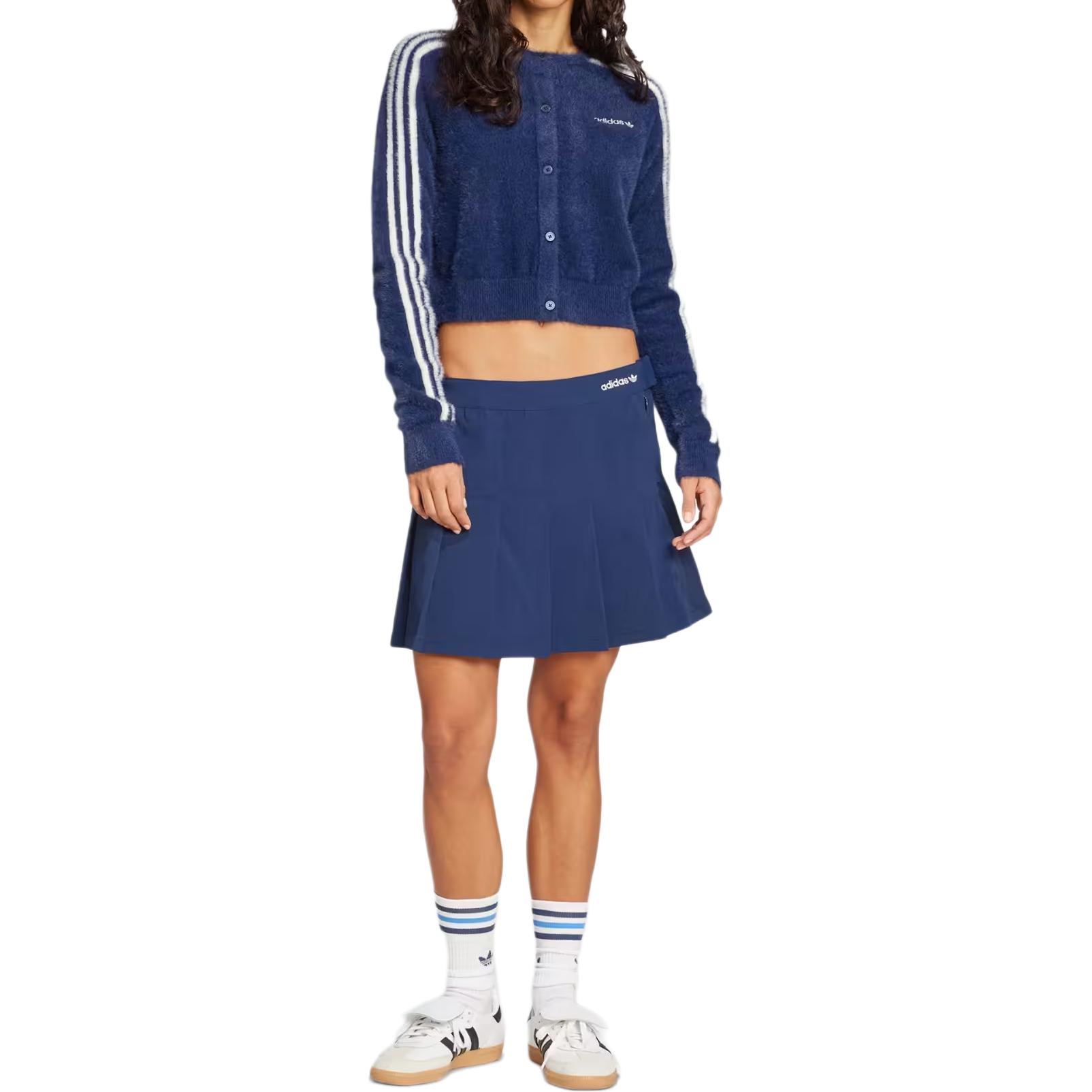 Вязаный кардиган Adidas Originals, индиго — фото 3