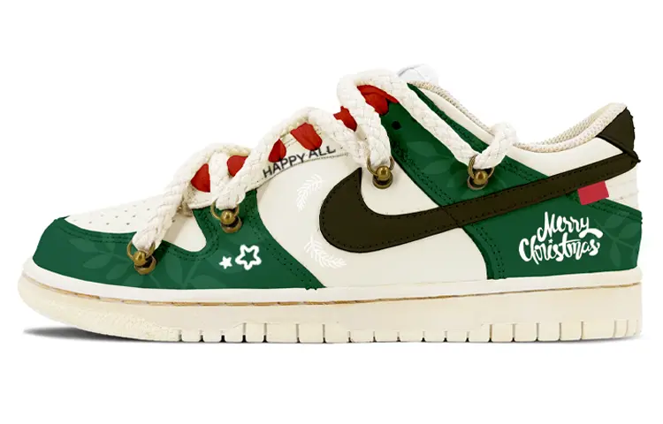 

Кроссовки Nike Dunk Skateboarding Shoes Women's Low-top Mi/Green/Black, зеленый