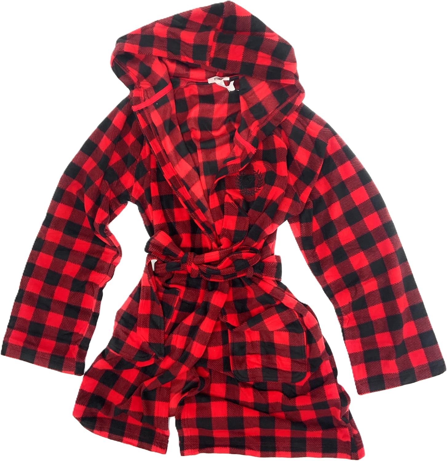 

Victoria's Secret PINK Polar Fleece худи-халат короткий, Red/Black