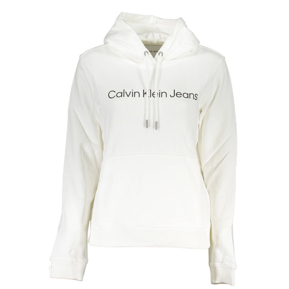 

Белый хлопковый свитер Calvin Klein
