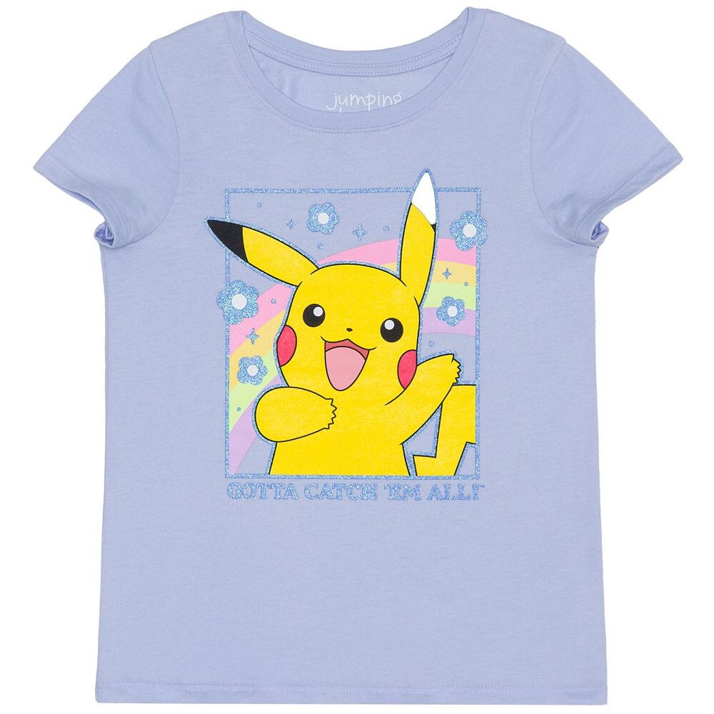 

Футболка с короткими рукавами Jumping Beans Pokémon Catch Em All для девочек 4–12 лет, цвет Baron River