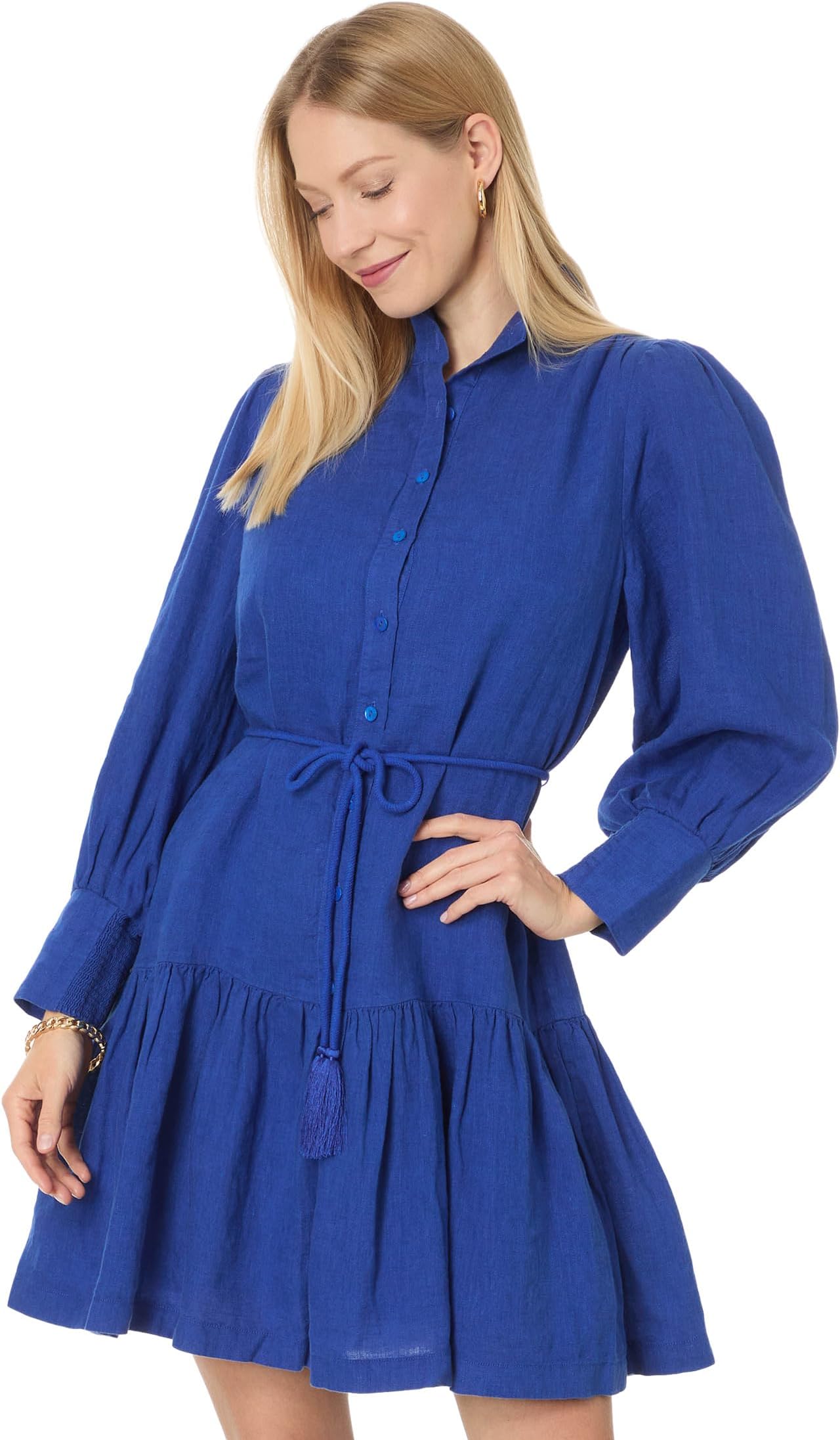 

Платье Lilly Pulitzer Drena Linen Dress, цвет Martinique Blue X Blue Med