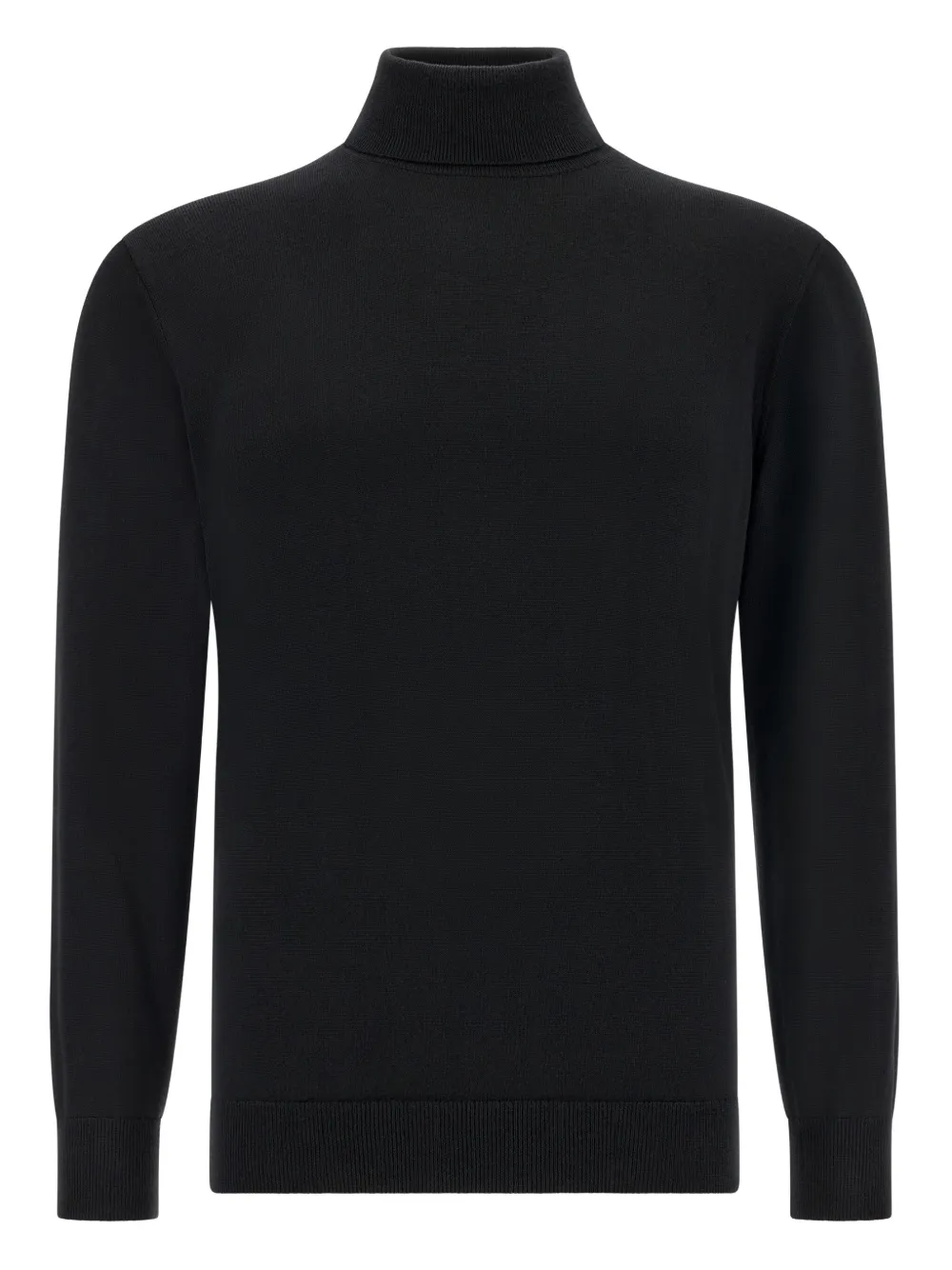 

Свитер из шерсти мериноса с высоким воротником Boggi Milano, черный