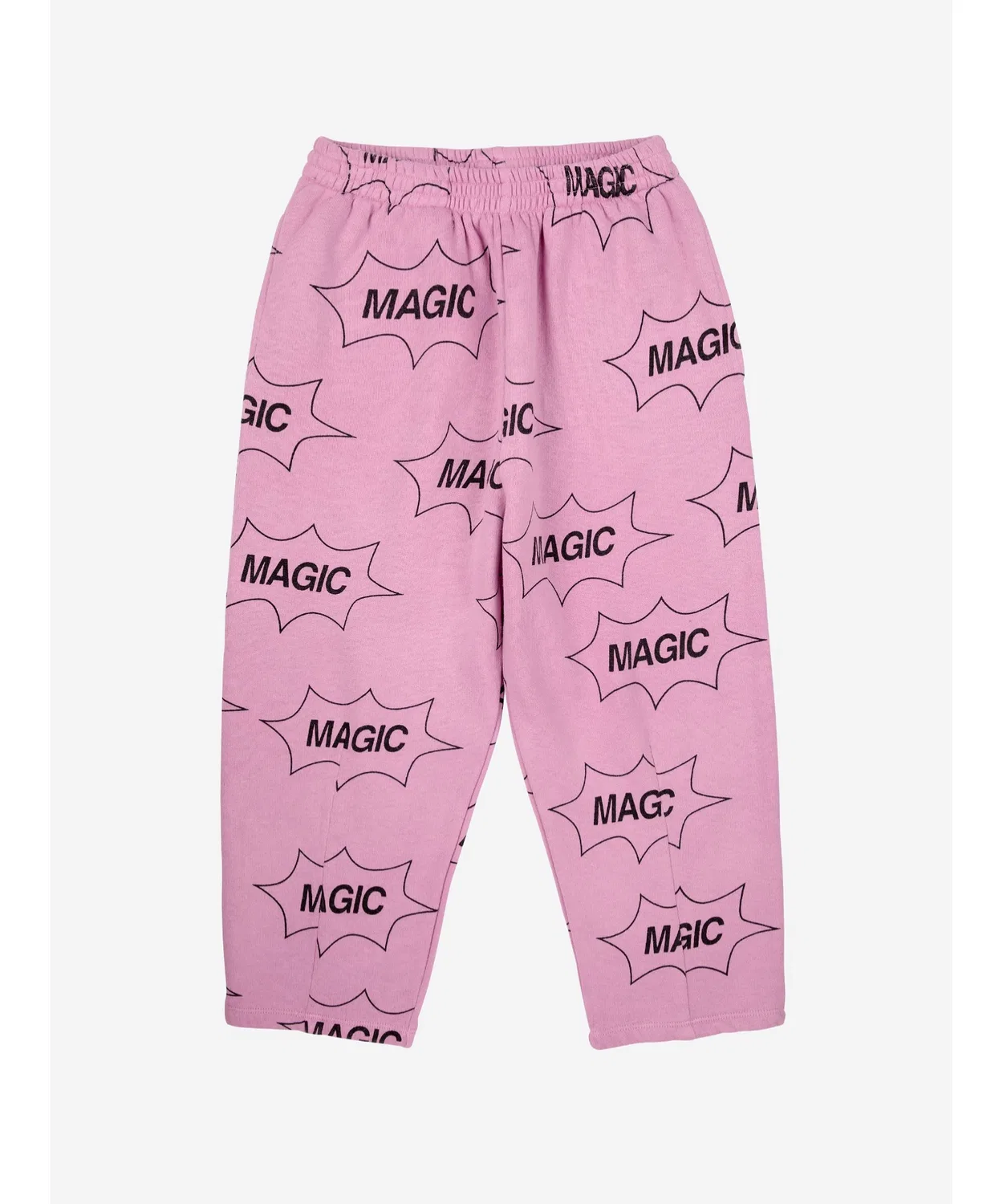 Спортивные штаны с принтом MAGIC, органический хлопок, розовые — фото 2