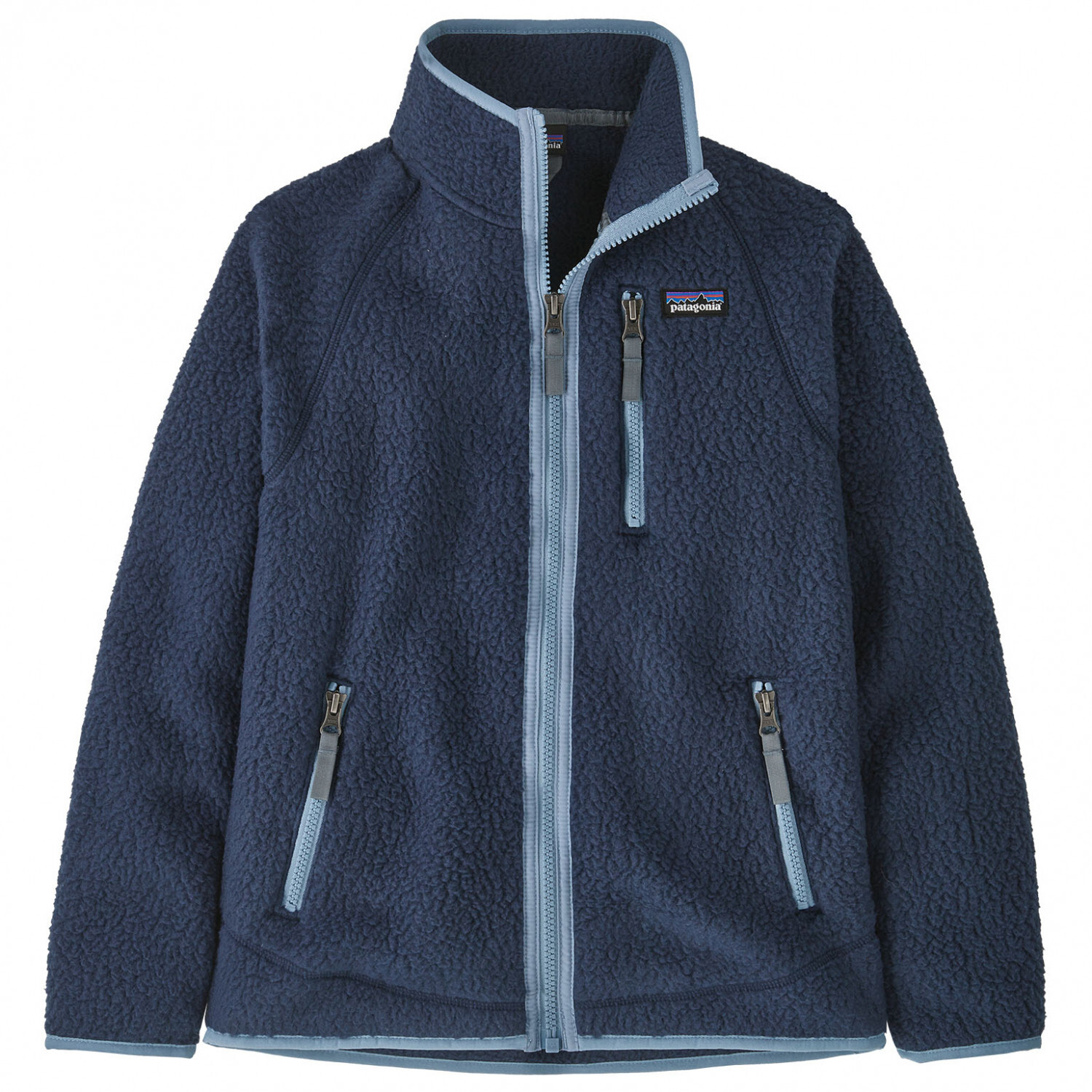 

Флисовая жилетка Patagonia Boy's Retro Pile, цвет New Navy/Light Plume Grey
