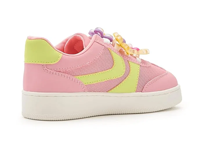 Кроссовки с цветочными подвесками Jerseyc Steve Madden Kids, Lime/Pink — фото 4
