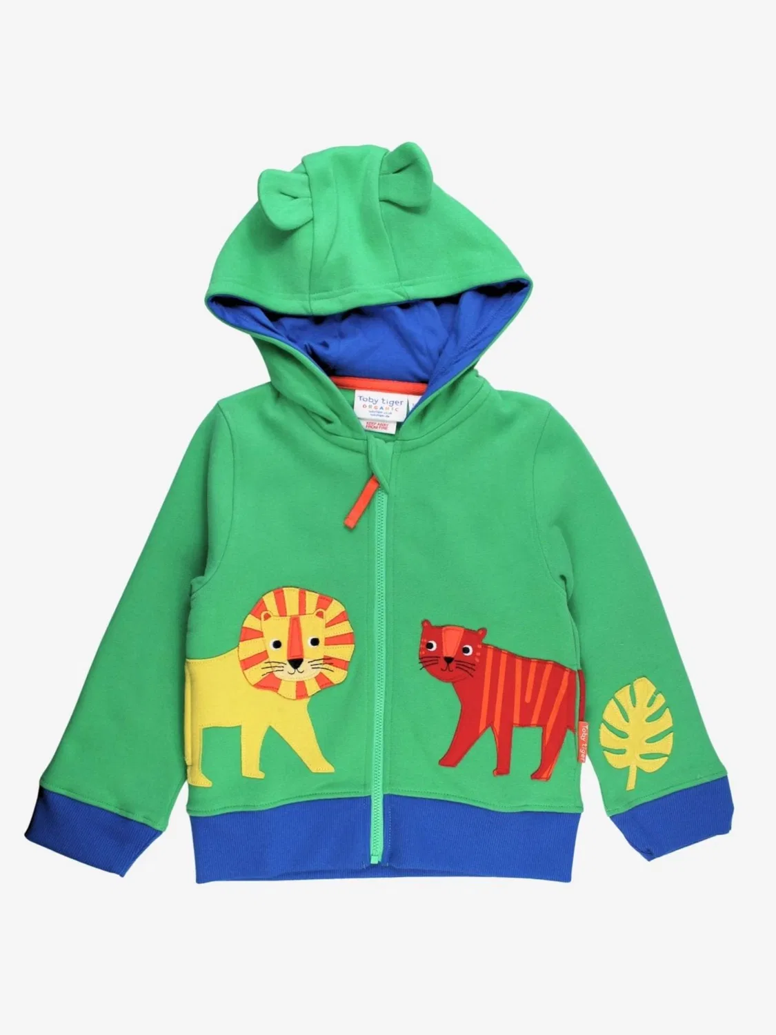 Толстовка на молнии Toby Tiger, Green