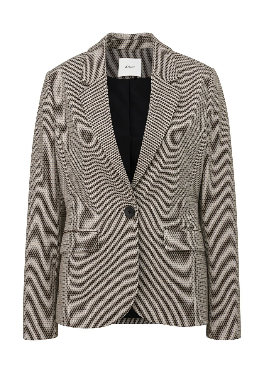 

Классический блейзер s.Oliver BLACK LABEL Blazer, цвет nude/ivory