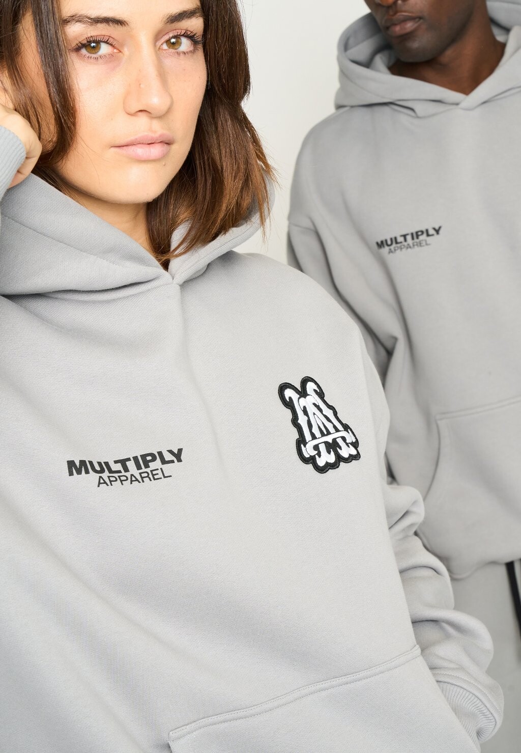 

Толстовка с капюшоном INITIALS Multiply Apparel, серый