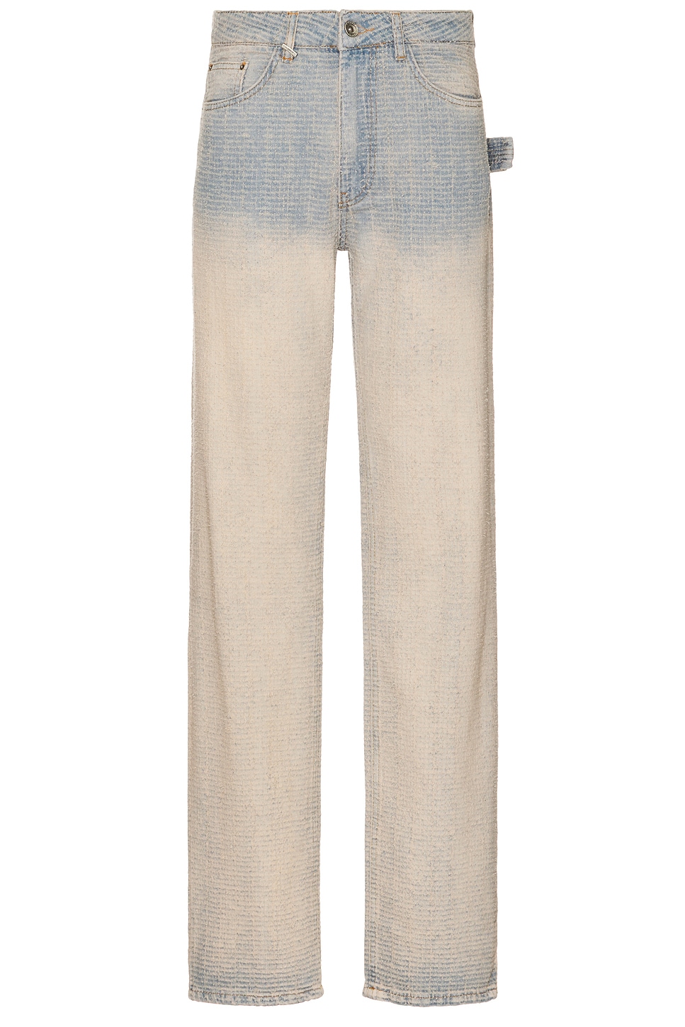 

Изношенные джинсы из твида Flaneur, light blue