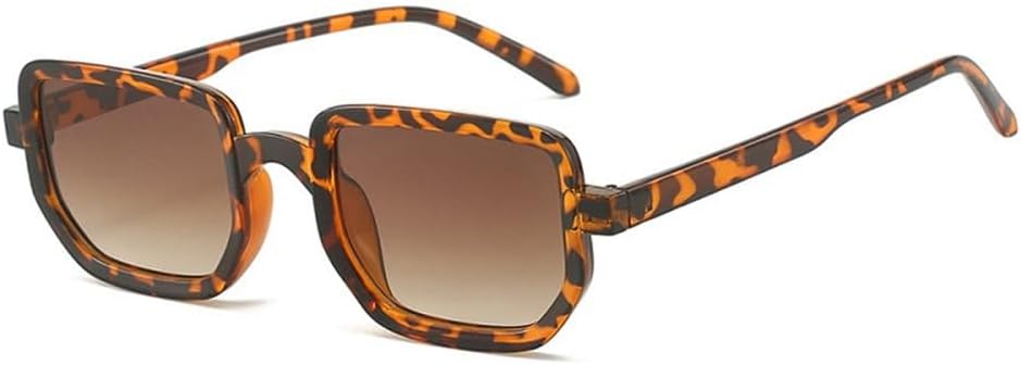 

Модные солнцезащитные очки для женщин и мужчин, тонкая оправа, леопардовый принт, черный цвет, винтажные солнцезащитные очки с защитой от УФ-излучения UV400 TYUVIVO, C9