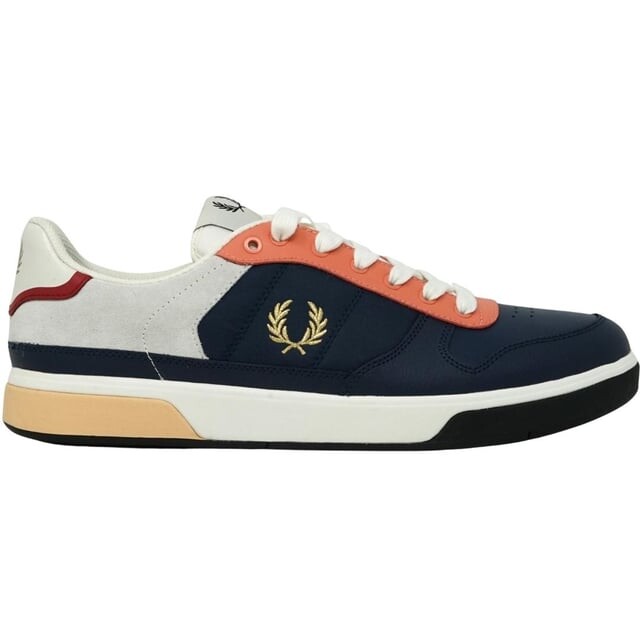 

B8293 907 кроссовки из морской кожи Fred Perry, синий