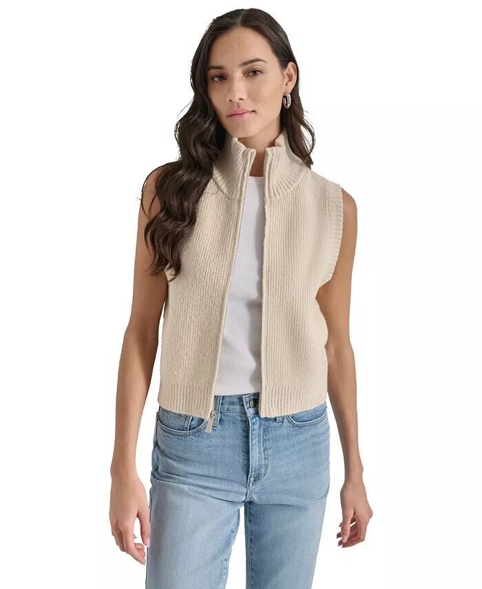 

Женский металлизированный жилет-свитер DKNY Jeans, коричневый/бежевый