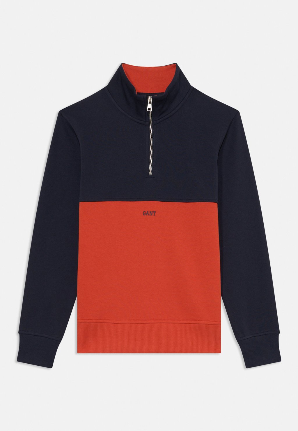 

Толстовка BLOCKED HALF ZIP UNISEX GANT, темно-синий