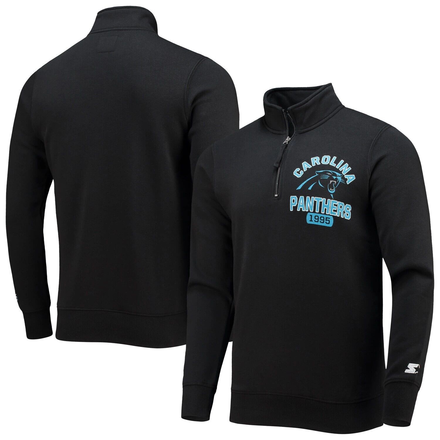 

Мужская черная куртка Carolina Panthers Heisman с молнией до четверти Starter, Черный, Мужская черная куртка Carolina Panthers Heisman с молнией до четверти Starter