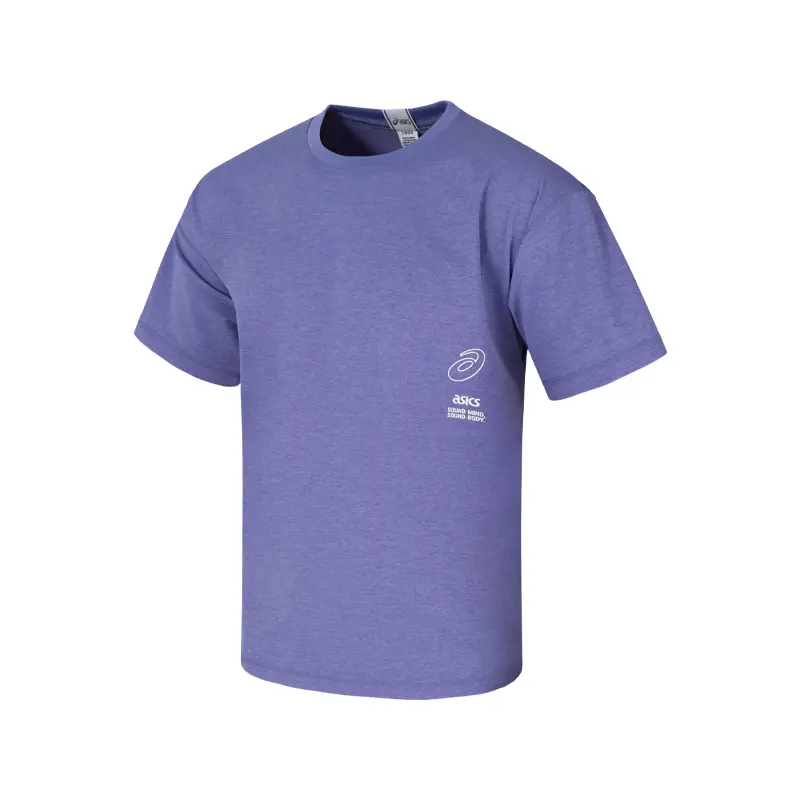 

ASICS Футболка унисекс фиолетовая, Фиолетовый, ASICS Футболка унисекс фиолетовая