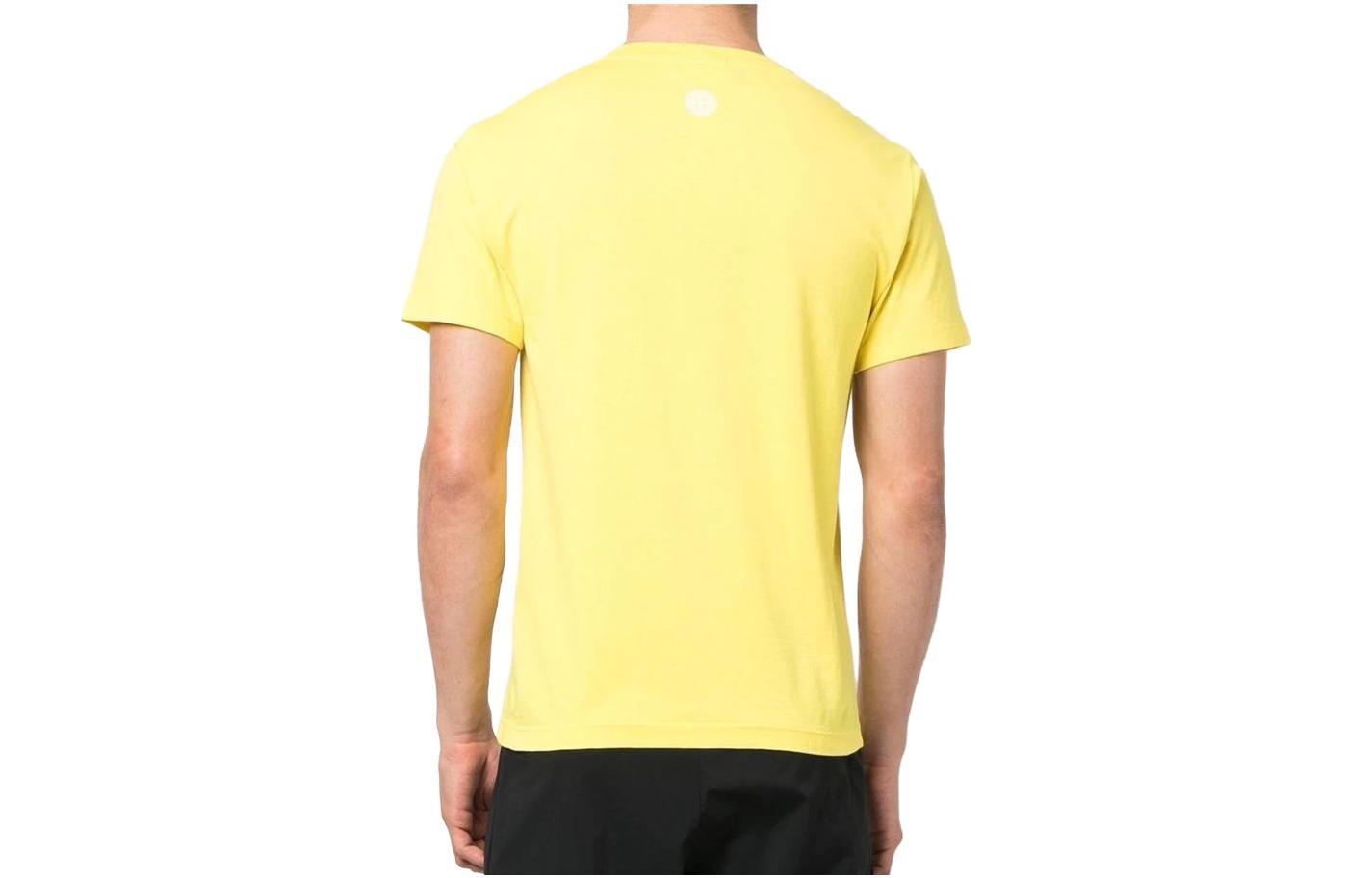 SS23 Футболка мужская желтая Stone Island, желтый — фото 2