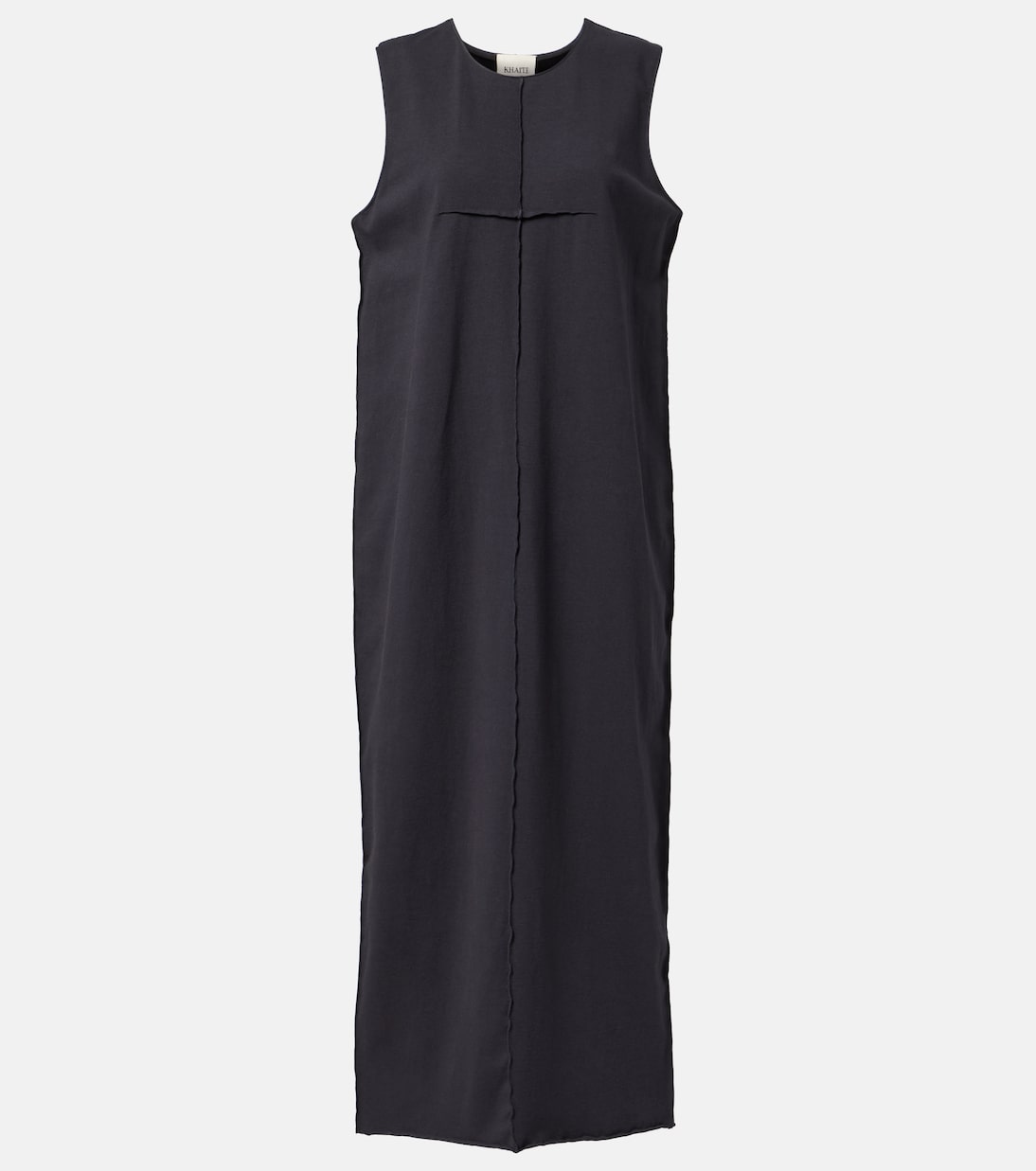 

Хлопковое макси-платье Hal Khaite, Washed Black
