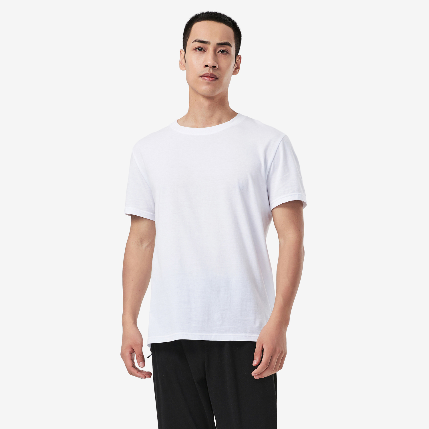 

Мужская базовая футболка для фитнеса Domyos