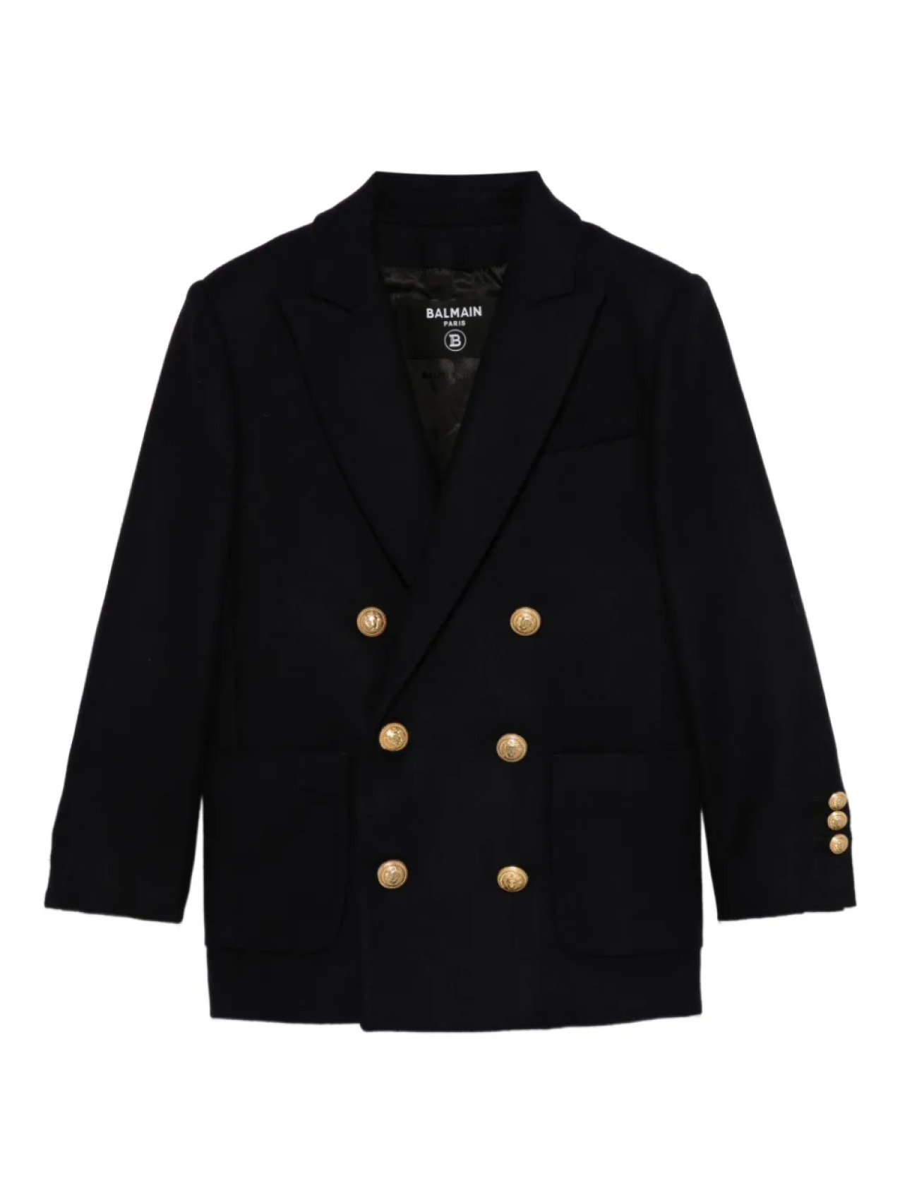 

Двубортный пиджак Balmain Kids, синий