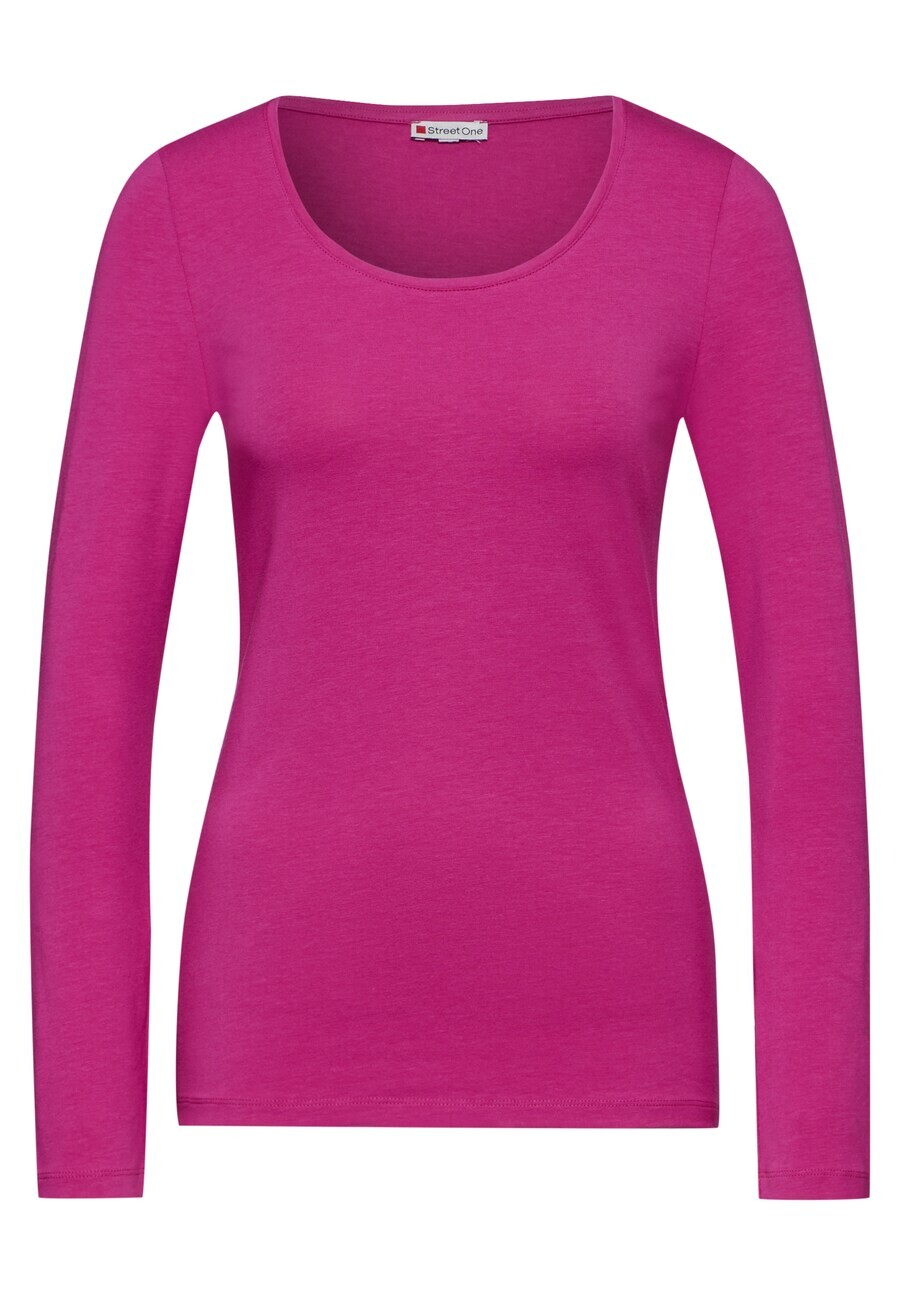 

Лонгслив STREET ONE Shirt, розовый