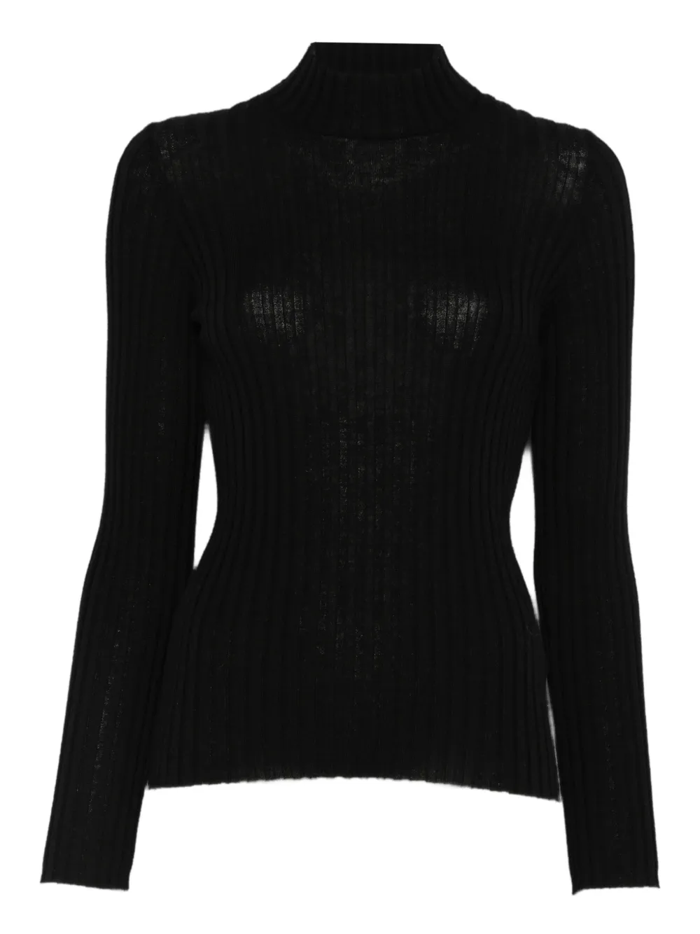 

Водолазка в рубчик Transit, черный