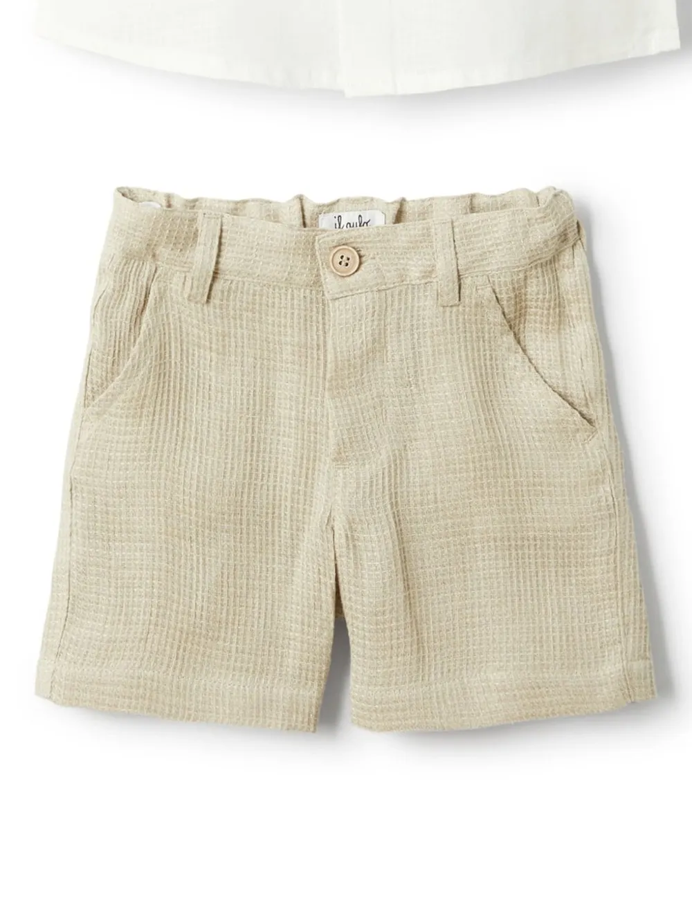 

Текстурированный комплект из шорт и рубашки Il Gufo, белый