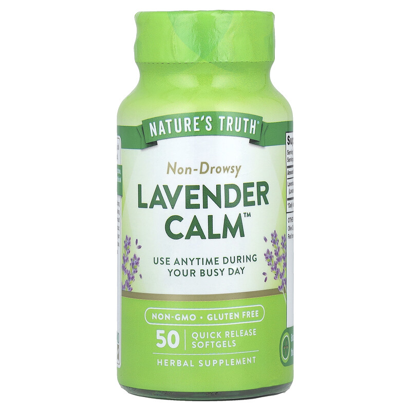

Nature's Truth, Lavender Calm , 80 мг, 50 капсул быстрого действия