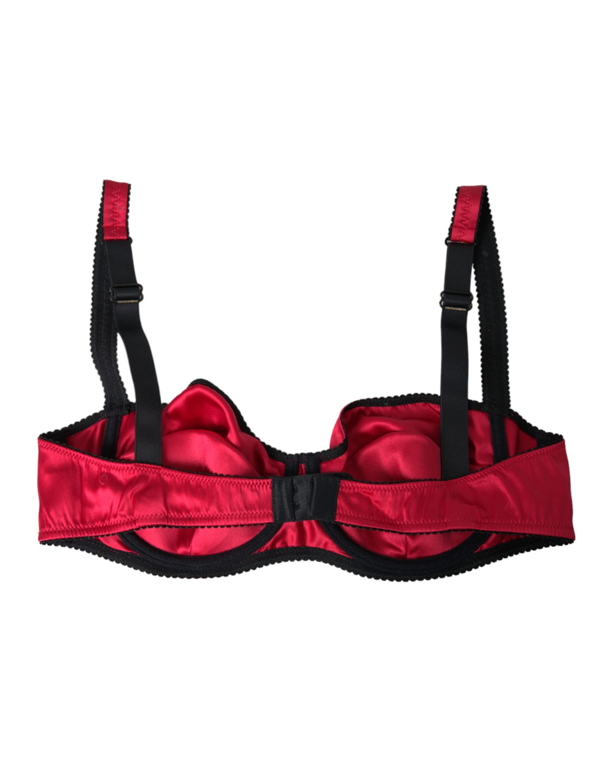 Нижнее белье Balconcino Bra из шелкового стрейч-бордо Dolce & Gabbana — фото 3