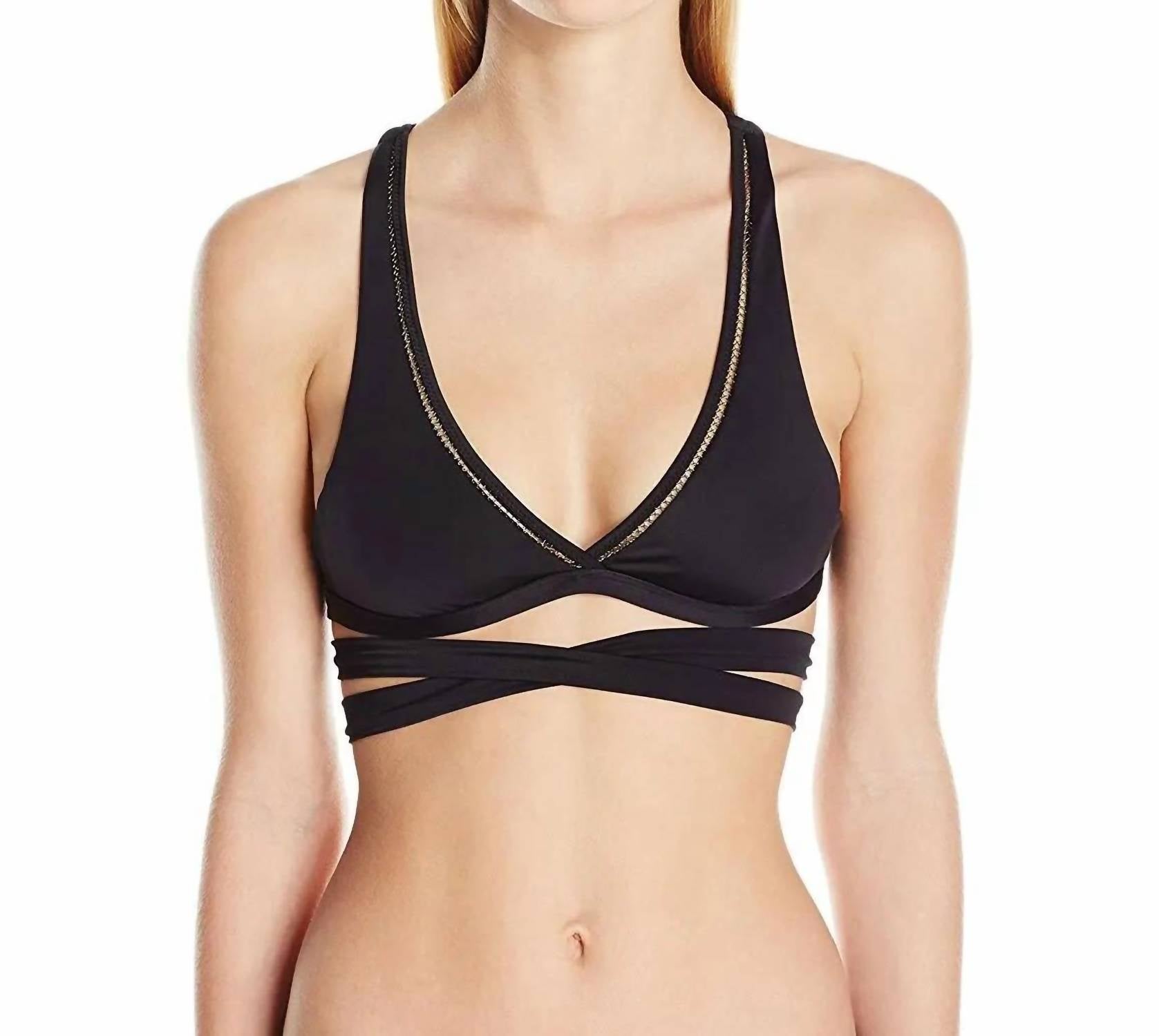 

Топ Karelle Wrap Halter в полночь PQ Swim, цвет midnight