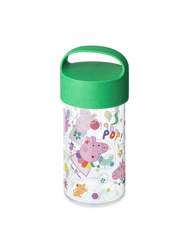 

Koziol Закуска Buddy Snack 0.5 Peppa Pig Pop - баночка для закусок / бутылка для напитков 500 мл, органический весенний цвет