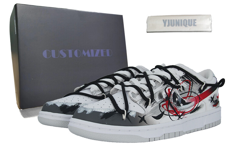 

Кроссовки Nike Dunk Skateboard Shoes Men Low-Top Gray, серый