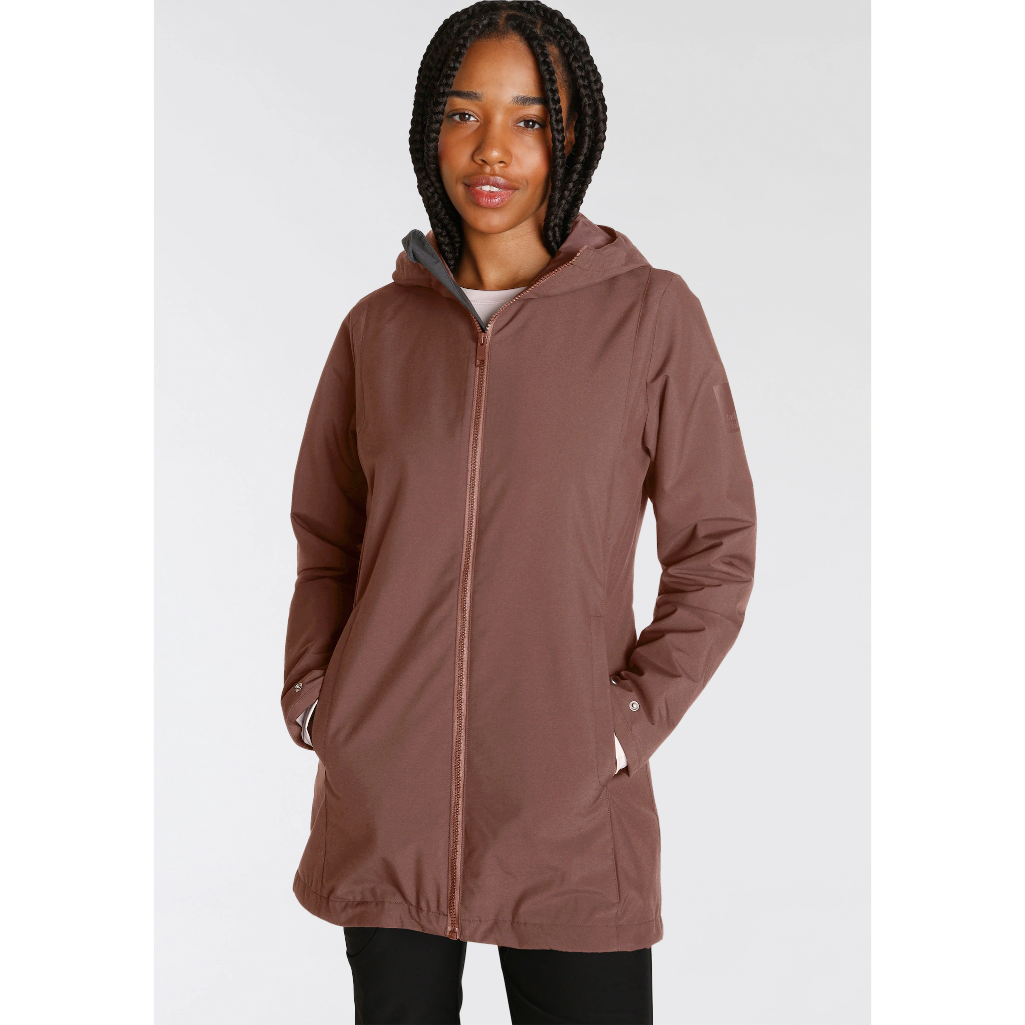 

Функциональная куртка Jack Wolfskin "Outdoor Jacket NOSTA" с капюшоном, водоотталкивающая и ветрозащитная, цвет Wild Ginger