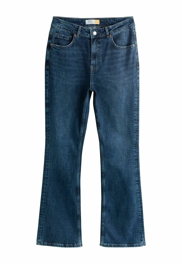 Джинсы прямого кроя со средней посадкой, классические джинсы-клеш. Next, Denim Dark Blue