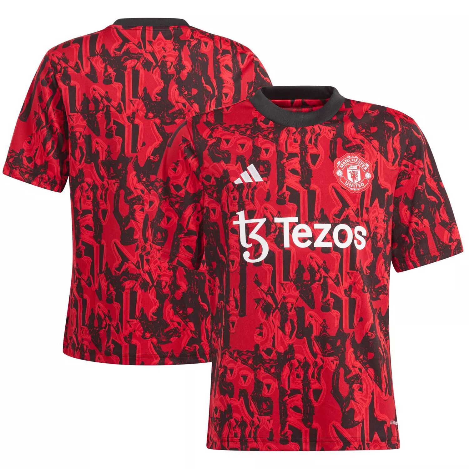 

Молодёжный предматчевый топ adidas Red Manchester United 2023/24 adidas