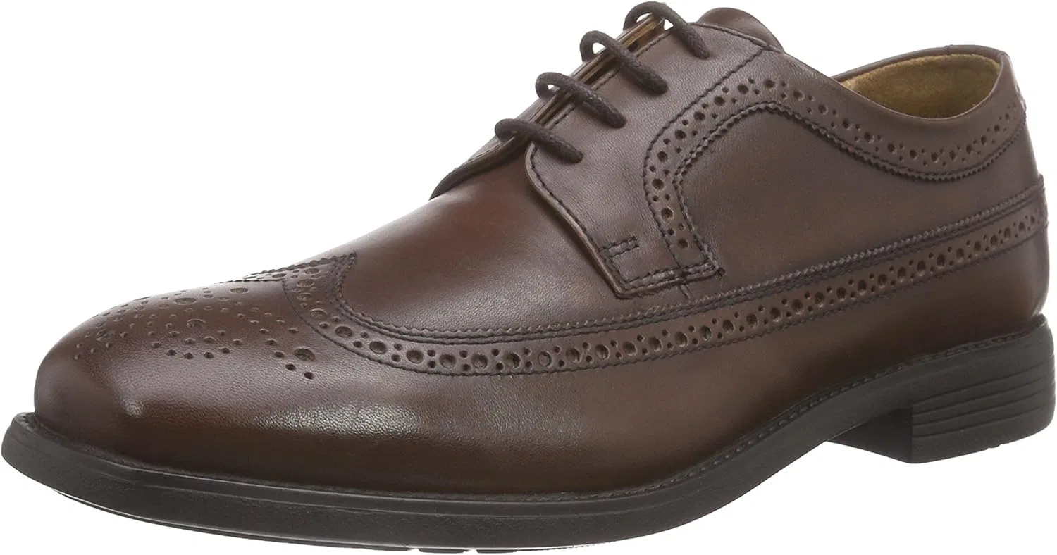 Туфли Manz Roma Herren Oxford Schnürhalbschuhe, Braun T D Moro 187