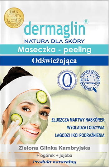 Маска для лица Dermaglin — Дермаглин, освежающая, 20 г — фото 2