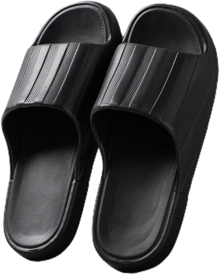 

Домашние тапочки с нескользящей подошвой, толстая мягкая платформа, слайды для женщин и мужчин, унисекс, для душа и ванной, для взрослых пар, для дома и улицы (Размер: 36/37 EU, Цвет: хаки) Bydzkj