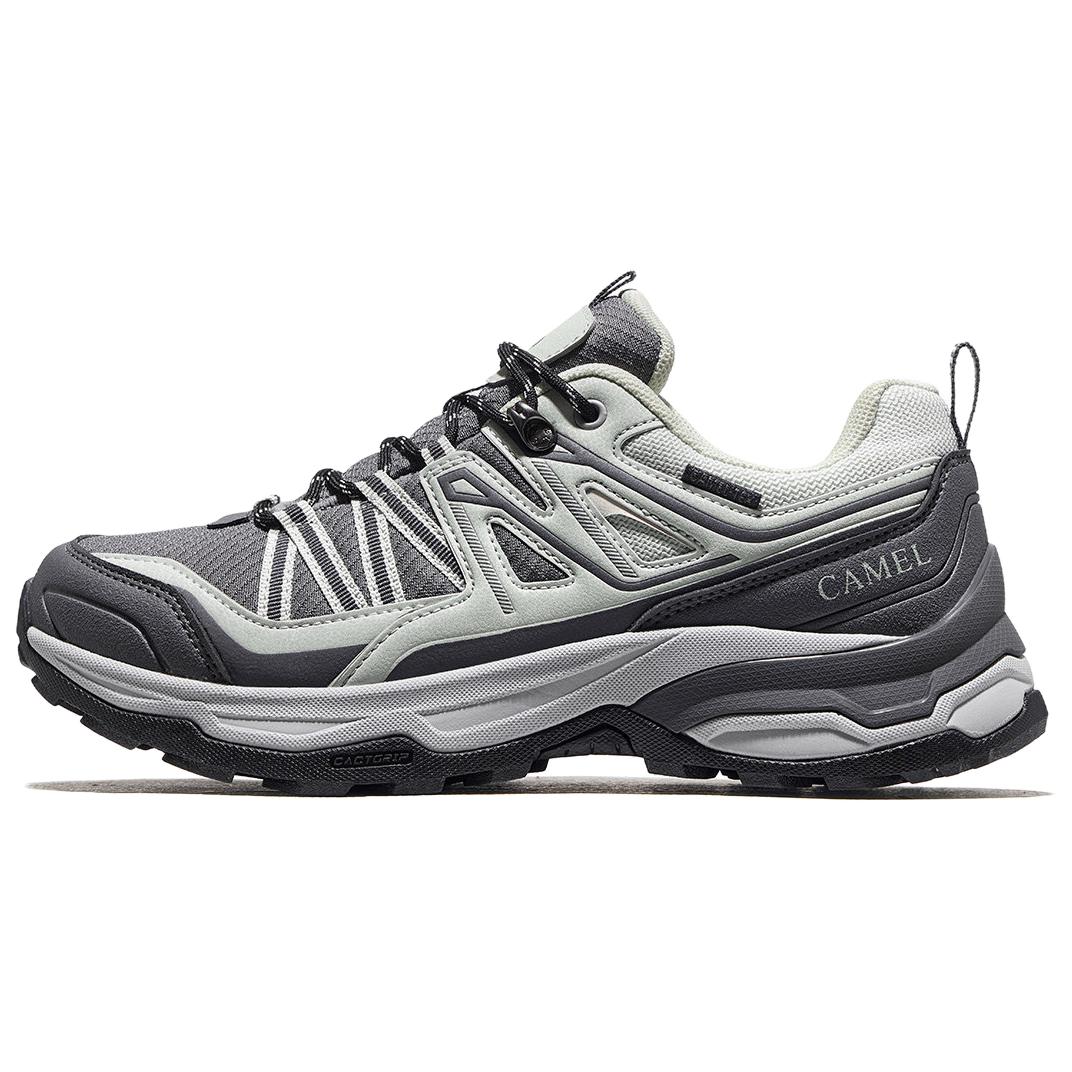 

Женские низкие альпинистские ботинки с амортизацией и устойчивостью к истиранию CAMEL, зеленый/серый