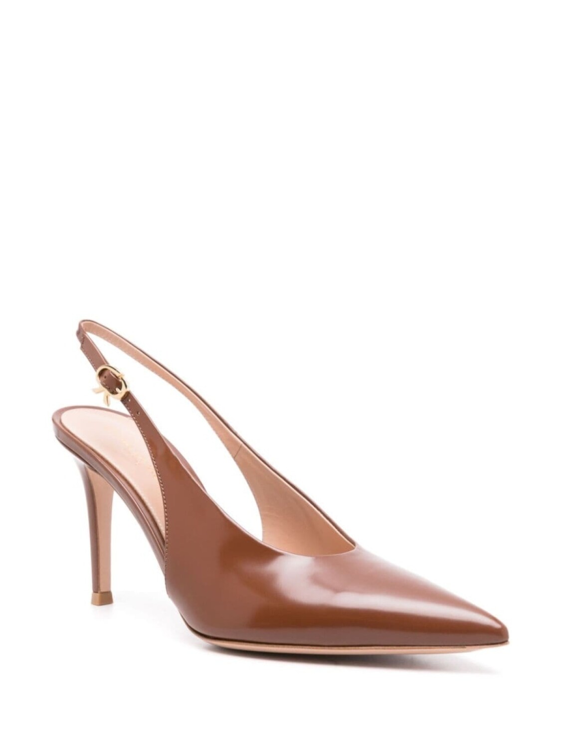 Gianvito Rossi туфли Robbie 85 с ремешком на пятке, коричневый — фото 2