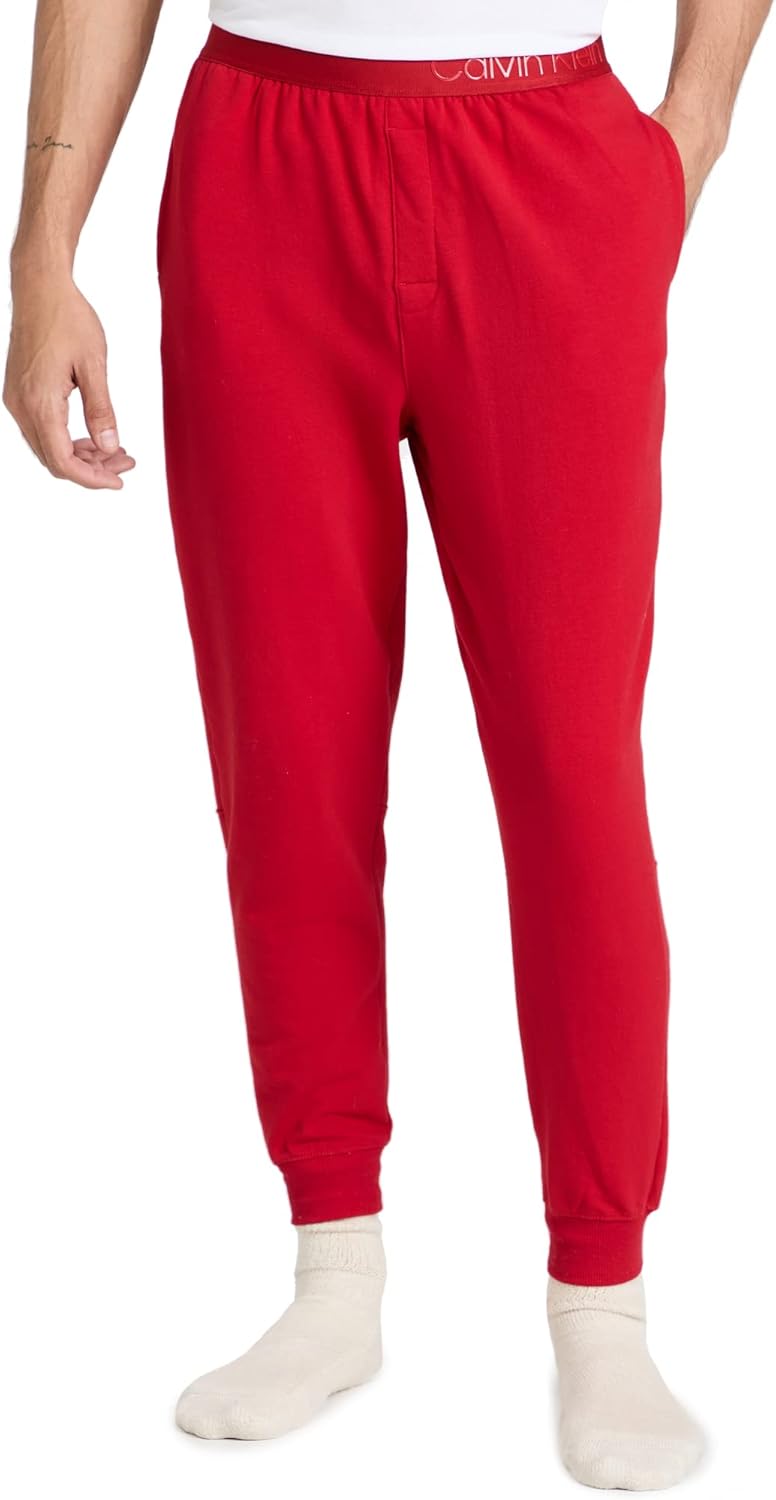 

Мужские лоснистые леггинсы Calvin Klein Sleep Joggers, Rustic Red