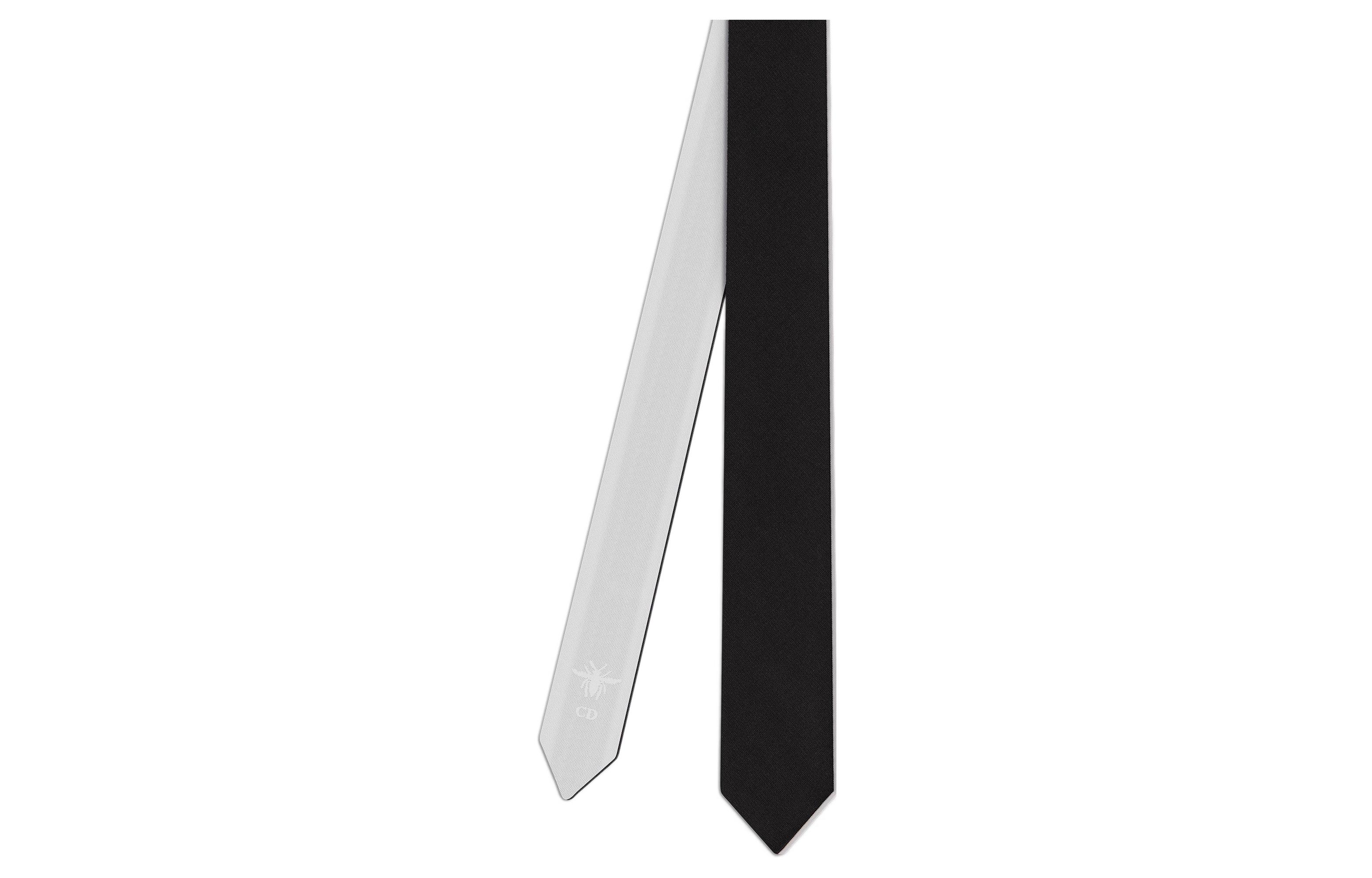 

DIOR Женский галстук черно-белый, Black/White