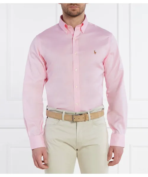 

Рубашка Slim fit Polo Ralph Lauren, розовый