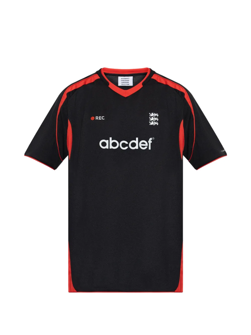 

Футболка с вставками Vetements, черный