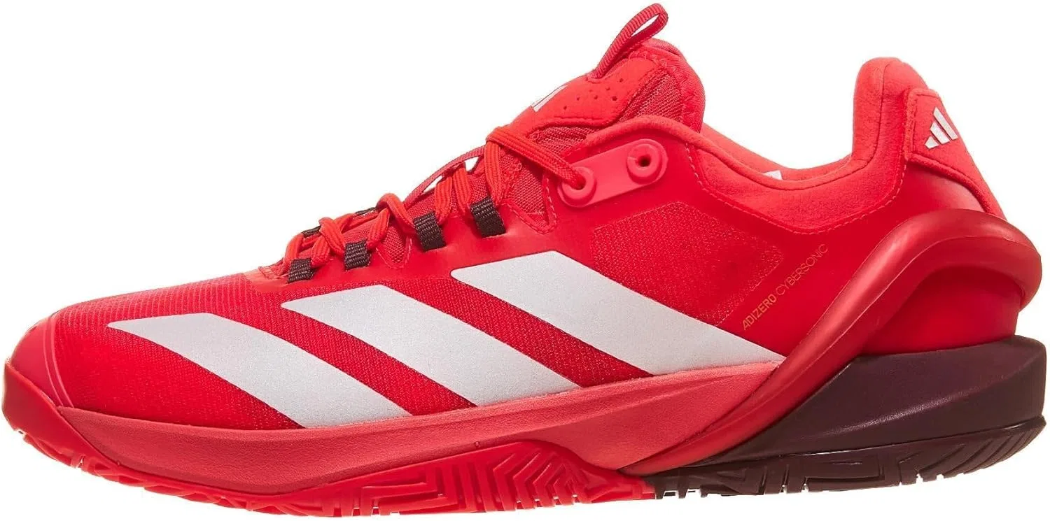 Кроссовки для тенниса Adidas Adizero Cybersonic 2, Lucid Red/Zero Metallic/Aurora Ruby — фото 2
