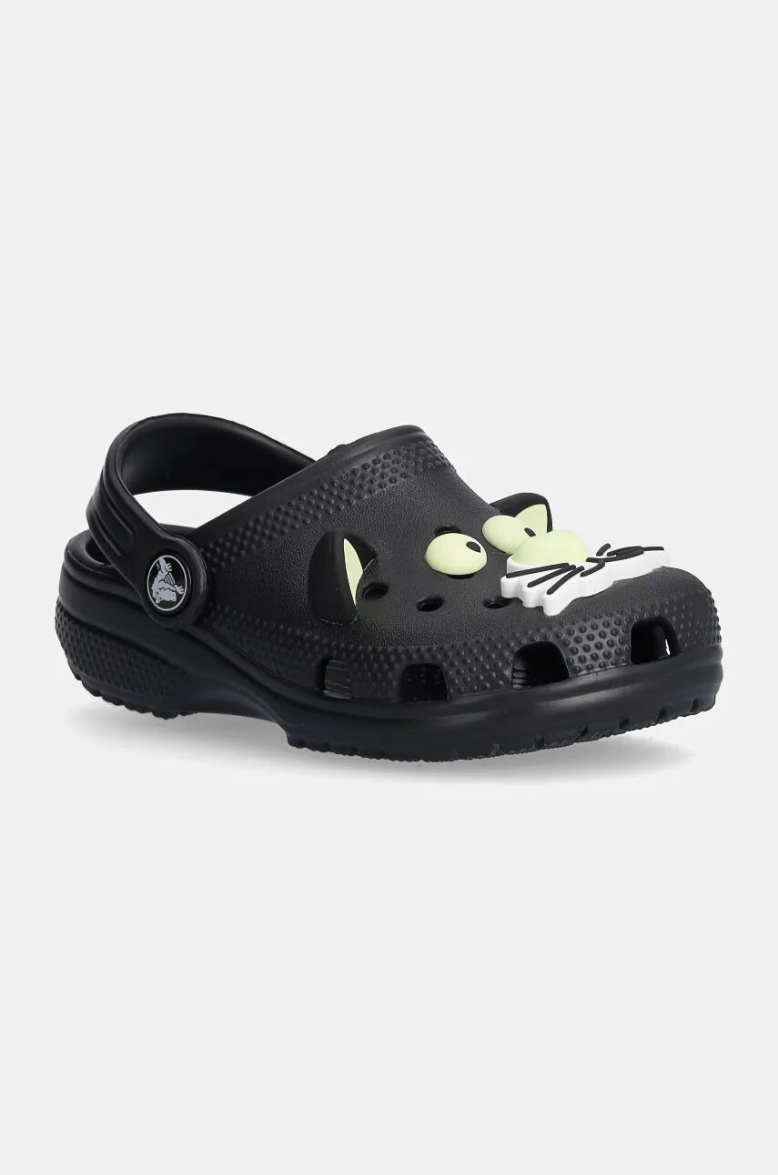 

Детские тапочки Crocs CLASSIC GLOW BLACK CAT CLOG, черный
