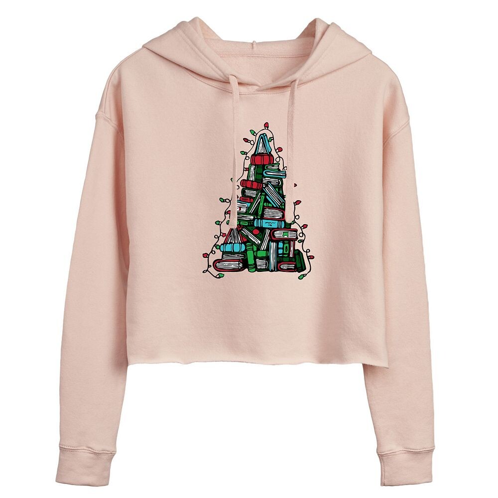 

Укороченное худи Juniors' Book Christmas Tree Licensed Character, розовый