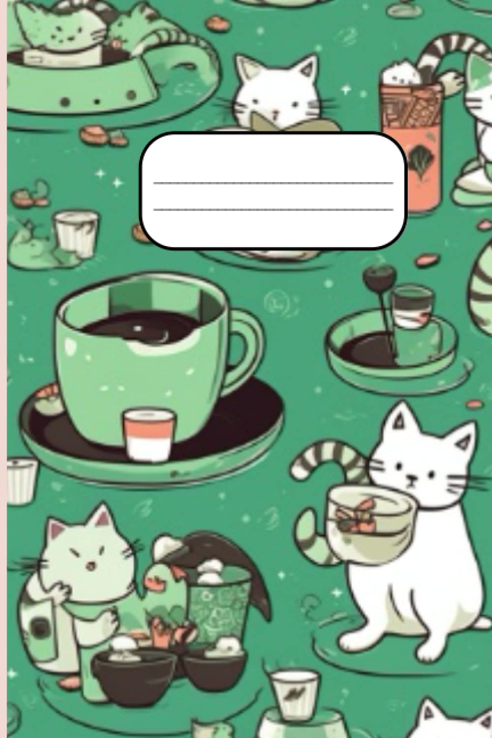 

Kawaii Notizbuch, Notizbuch, Notizblock, süß: Kawaii-Katzen im japanischen Stil, Boba Tea, lustig: 108 Seiten (German Edition) (Independently published)