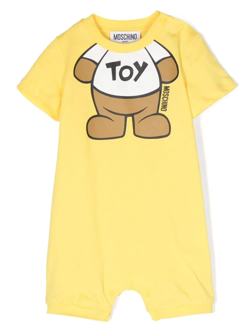 Комбинезон с принтом Teddy Bear Moschino Kids, желтый